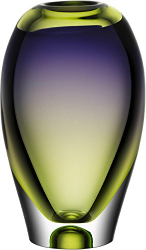 Kosta Boda 7041117 Vision-Vase, 26,4 cm, Grün/Violett