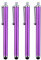 Pack of 4 PURPLE Capacitive/Resistive Touchscreen Stylus Pen Compatible with Ipad/2/3/4/ Ipad Mini Samsung Note 10.1 Galaxy Tab Google Nexus 7 Kindle Fire HD Sony Xperia Tablet S Asus Transformer Pad Infinity Motorola Xoom BlackBerry Playbook HP Slate 2