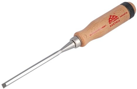 Stubai 351006 Scalpelli per Falegname, Manico in Legno, 6 mm