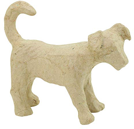 Décopatch AP153O Träger XS aus Pappmaché, mini Hund, 11 x 3,5 x 8,5 cm, zum Verzieren