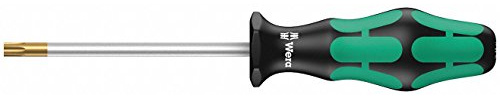 Wera 05028052001 Kraftform Plus 367 Torx HF Screwdriver, Holding Function, TX 20 Head, 4 Blade Length, Ergonomic, Black