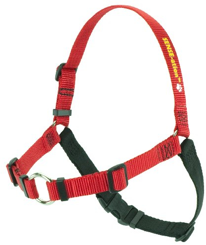 Erziehungsgeschirr für temperamentvolle Hunde â€“ Das SENSEation Harness Erziehungshalsband für Hunde, die stark an der Leine ziehen â€“ Anti Zieh ! (Rot, M)