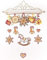 Fensterbild Windspiel Schaukelpferd farbig 25 x 33 cm aus Plauener Spitze Fensterdeko Fensterschmuck Bilder Handarbeit Deko Fenster