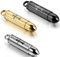 JewelryWe Schmuck 3pcs Edelstahl Kreuz Patronenhülse Gewehrkugel Herren-Anhänger mit 55cm Kette, Biker Halskette, Silber Gold Schwarz