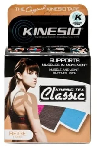 Kinesio Taping - Elastic Therapeutic Athletic Tape Tex Classic - Beige – 2 in. x 13 ft