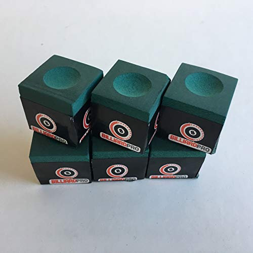 Gamesson Green Cue Chalk - Pack of 6 | Premium Snooker, Pool & Billiards Cue Tip Chalk, Essential for Precise Shots & Play | Sports Accessories for Amateur & Professional Players