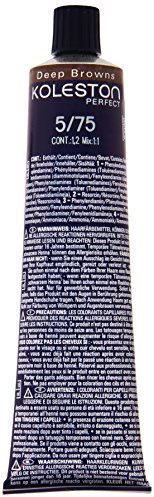 Wella Professionals Koleston Perfect Permanente CremeHaarfarbe, 5/ 75 hell braun-mahagoni, 1er Pack (1 x 60 ml)