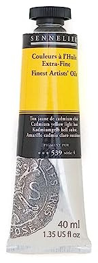 SENNELIER Artists Color Oil Paint, 40ml, Cadmium Yellolw Light Hue S4