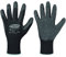 12 pairs of strong hand work gloves with latex coating, black, Größe 8 (12er Pack)