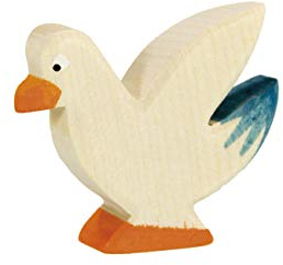Taube aus Holz – Bauernhof Holzspielzeug, aus Schwäbischer Handarbeit (100% ökologisch)