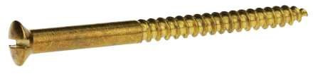 Reidl Holzschraube Linsenkopf 4 x 55 mm DIN 95 Messing blank 200 Stück