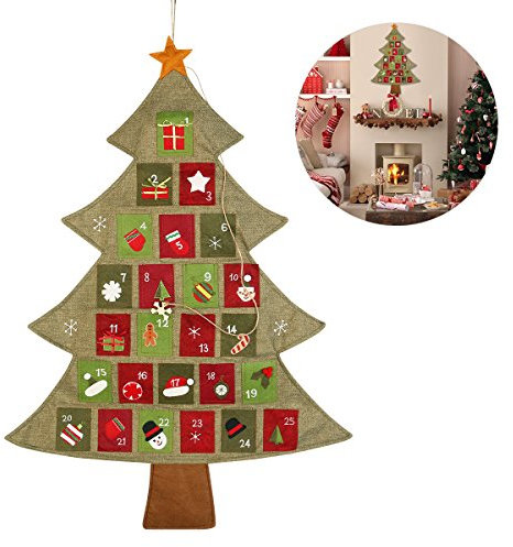 NICEXMAS Natalizio avvento Calendario Conto alla rovescia per Natale