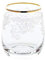 CRISTALICA Whiskyglas Charisma Flora Trinkbecher Cocktailglas Saftglas 400ml Panto Goldrand