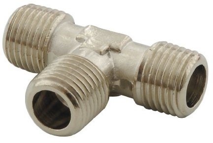 Mecafer 156126 Verbindungsstück 3-Wege, 3 x 1/4-Zoll-Anschluss