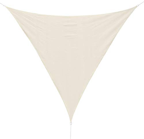 Outsunny - Toldo Vela triangulo (Varios tamaños y Colores), tamaño 3x3x3m, Color Crema