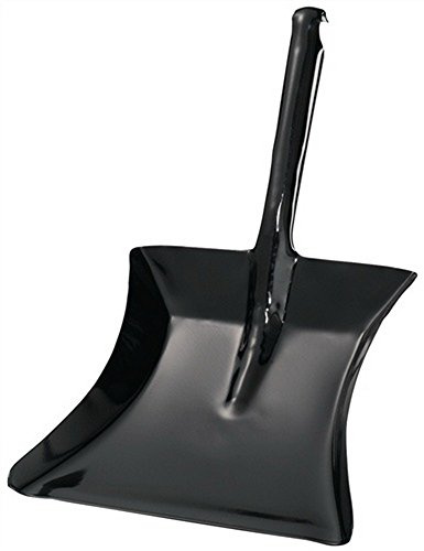 KAYSER GmbH Kehrschaufel lackiert L.230xB.260mm schwarz m.Düllgriff u.Haken