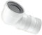 McAlpine WC-CON8F18 90 Degree Flexible WC Connector, White