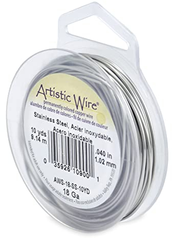 Artistic Wire Beadalon 10-Yards Stainless Steel 18-Gauge