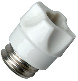 Kopp 213700090 Schraubkappe für Sicherungseinsatz (5-Stück) D 01 Sockel E14, 2-16 A