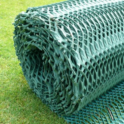 Suregreen Grass Reinforcement Mesh | 1m x 10m | 50 Fixing Pins Included | 14mm Thick Heavy Duty Grass Protection