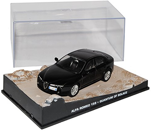 Ixo Alfa Romeo 159 Limousine Schwarz 2005-2012 EIN Quantum Trost J. Bond 1/43 Modell Auto