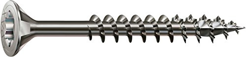 SPAX 197000450403 Universal, Senkkopf, T-STAR plus, 4CUT, MULTI-Kopf, Teilgewinde, Edelstahl rostfrei A2, 1.4567, (4,5 x 40 mm, 200 Stück)