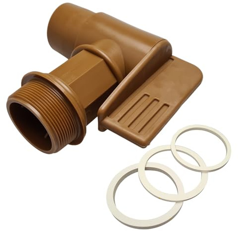 PHD 2 Zoll Fass- Auslaufhahn für 2 Zoll Spundlöcher aus PE/EPDM mit 3 Dichtungen (2, 4, 6mm)