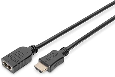 DIGITUS Rallonge HDMI mâle/femelle - UD 4K - 3m - Ethernet, ARC, CEC, 3D, Dolby, HDMI 2.0 - Compatible avec un stick TV