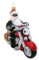 Hamburger WEIHNACHTSKONTOR®- Christbaumschmuck -Santa auf Motorrad