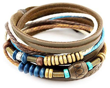 axy TWIC13 Tibet WICKELARMBAND Serie 13! ECHT Leder Armband Leather Bracelet!Surferarmband Schmuck
