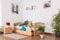 Einzelbett/Funktionsbett Easy Premium Line K1/n/s inkl 2 Schubladen und 2 Abdeckblenden, 90 x 200 cm Buche Vollholz massiv Natur