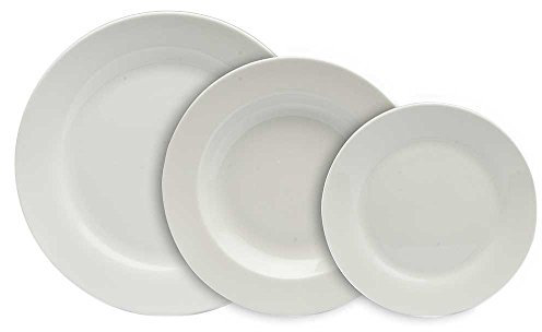 Tognana OM071180000 Servizio Tavola Olimpia, Porcellana, Bianco, 18 unità