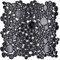 Kieselmosaik Pebbles Ceramica Nero Spots Piatto Doccia Specchio Piastrelle Specchio da Doccia a Specchio MOS12-0302 | 10 tappetini a mosaico