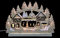 3D-Doppelschwibbogen - Seiffener Weihnachtsmarkt - 42 x 30 x 4,5 cm - Original Erzgebirge Schwibbogen - Michael Müller