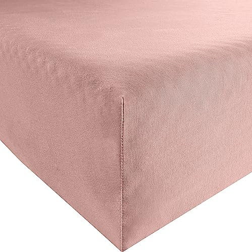 Estella Spannbettlaken Mako-Feinjersey rosa Größe 90x190 cm - 100x200 cm