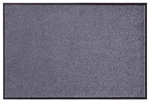 Hanse Home Fußmatte (S-XXL) 40x60cm – 12 Farben – Fussmatte Outdoor Schmutzfangmatte Türmatte Waschbar & Wetterfest rutschfest für Eingangsbereich & Außenbereich – Grau
