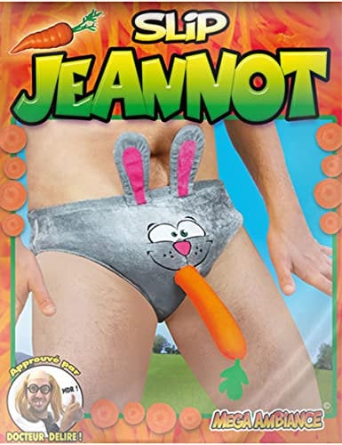 Slip humoristique tête de lapin - Rose - Taille Unique