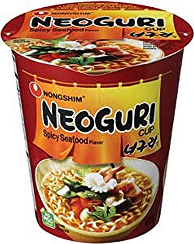 Nongshim Neoguri Spicy Seafood Noodle Cup 6 Packs of 62 g