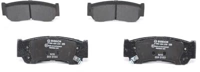 Bosch BP1165 - Brake Pads Car Rear Axle - Bosch Quality - Reduced Noise and Dust - ECE-R90 Certified - Copper-Free - 1 Set of 4 Pads
