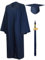 GraduationMall Abschluss Talar Doktorhut und Quaste 2025 für Hochschule und Bachelor Akademischer Talar mit Hut Marineblau 51(166cm - 172cm)