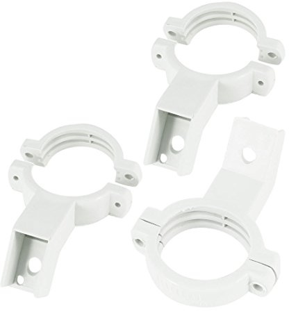 3 PC Blanco 40 mm plástico KU-Banda único Disco LNB Soporte Soporte Soporte