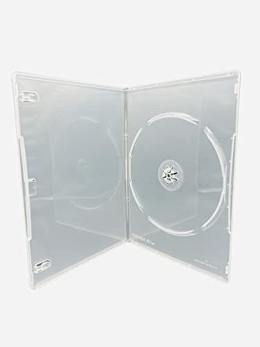 100 x singolo trasparente slim 7 mm dorso DVD/CD/BLU RAY
