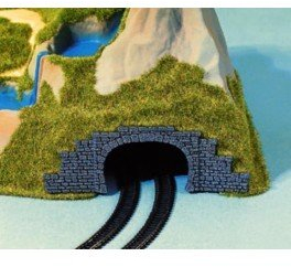 Noch 44430 - Portale a Tunnel a Doppia Pista Orizzontale, 12 x 4 cm, 2 Pezzi