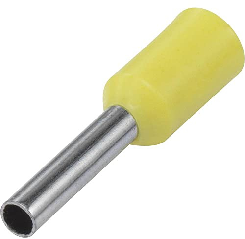Vogt Verbindungstechnik 459906 Einzelendhülse, 0,34 mm² x 6 mm, teilweise isoliert, Türkis, 100 Stück
