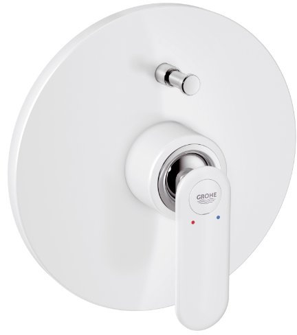 Grohe Veris Ohm 19344Ls0 à Levier Unique pour Bain Et Douche Blanc Brillant