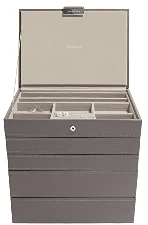 Stackers Mink Classic Medium Jewellery Box, Set of 5