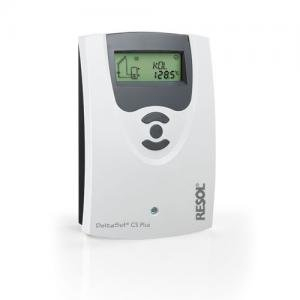 Solarsteuerung Resol DeltaSol CS Plus (inkl. 4 x PT1000 Fühler - 2 x FKP6 - 2 x FRP6) - Komplettpaket