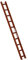 Euroline Alu-Dachauflegeleiter für Kaminkehrer rot 1x10-Sprossen-Länge 2,80 m 3220110