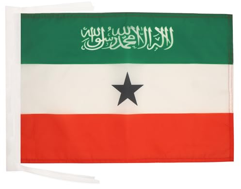 AZ FLAG Flagge Somaliland 45x30 cm Polyester 100D Kordeln | Für innen und außen Republik Somaliland dekorative Flagge doppelte Nähte und verstärkte Kanten mit Schnüre 100D Polyester