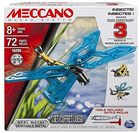 Meccano 6026714 Spielzeug-3 Model Set, Insects, Mehrfarbig